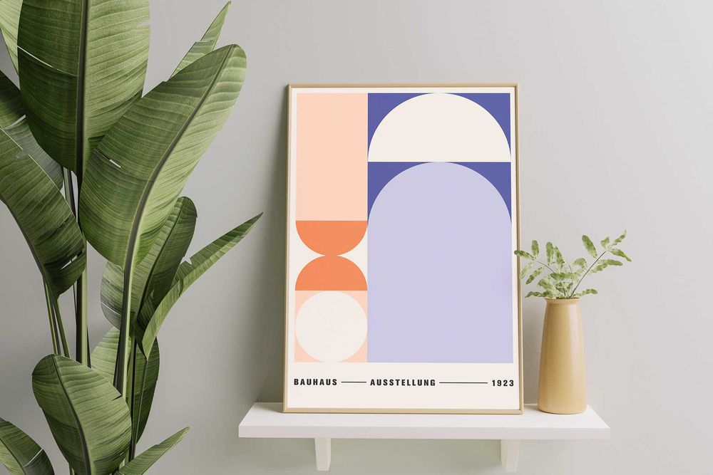Plakat A3 Bauhaus Ausstellung, Harmonia i styl - trzeci plakat Gratis