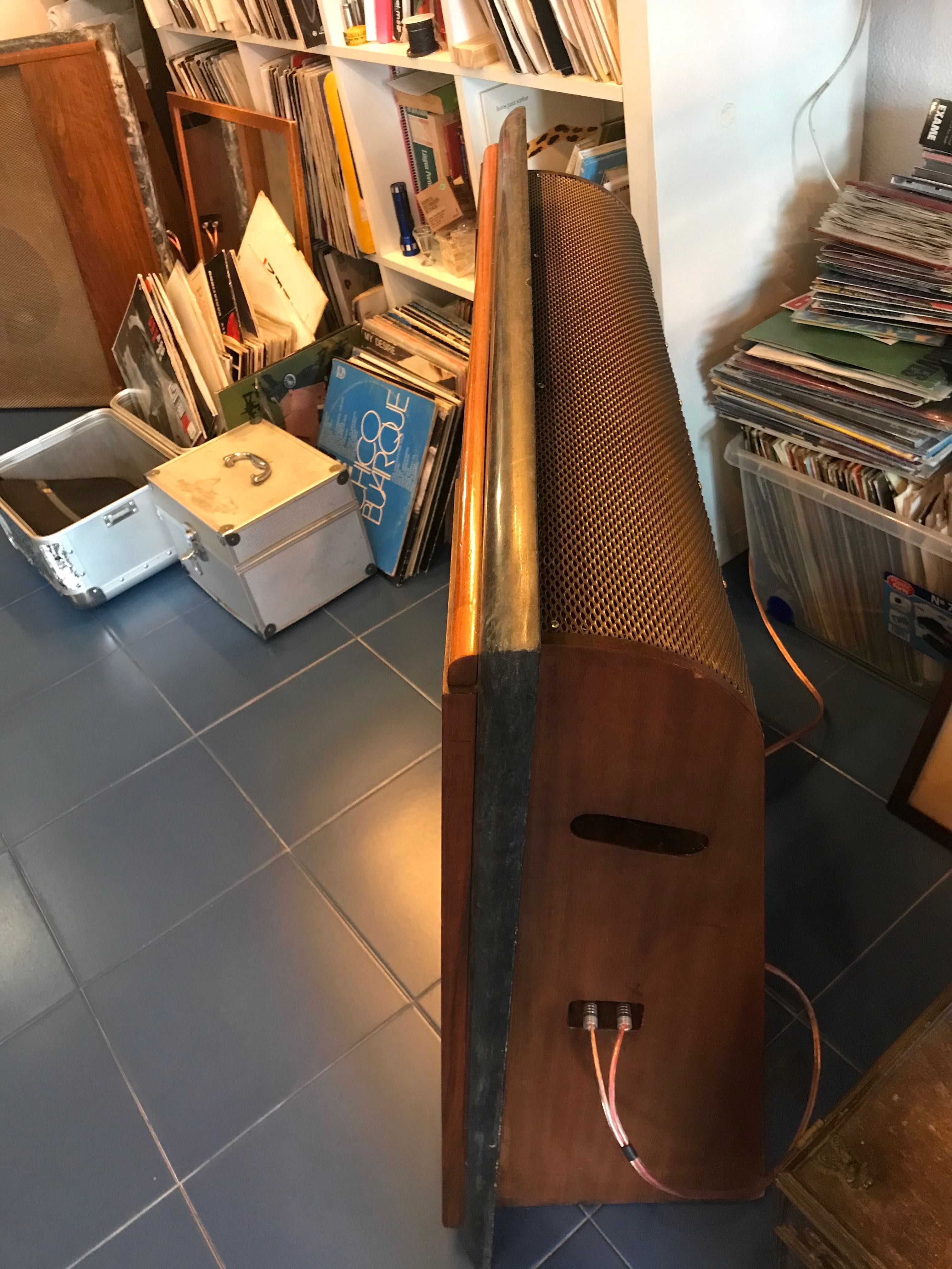 Colunas vintage Wharfedale de 1956