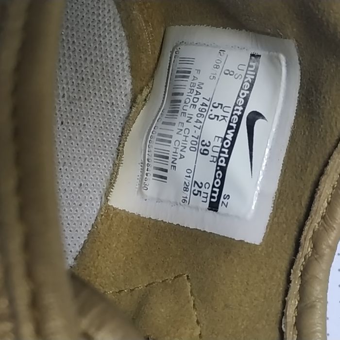 Nike Кеды кроссовки кожа 25 см