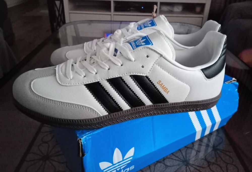 Białe Samba adidas sneakers skorzane buty Adidas samba OG 36-41