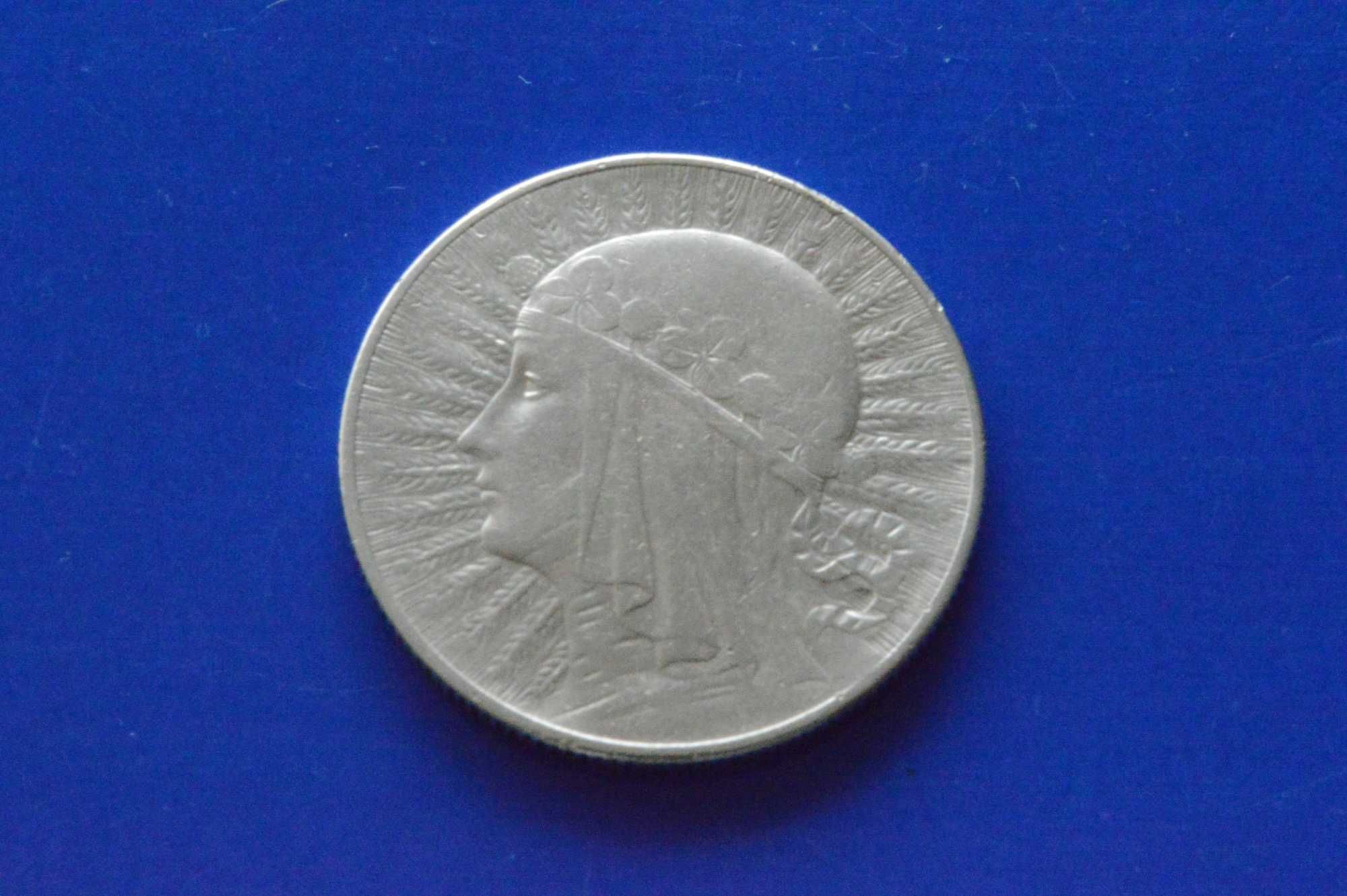 5 złotych Głowa Kobiety 1933 rok ze znakiem mennnicy