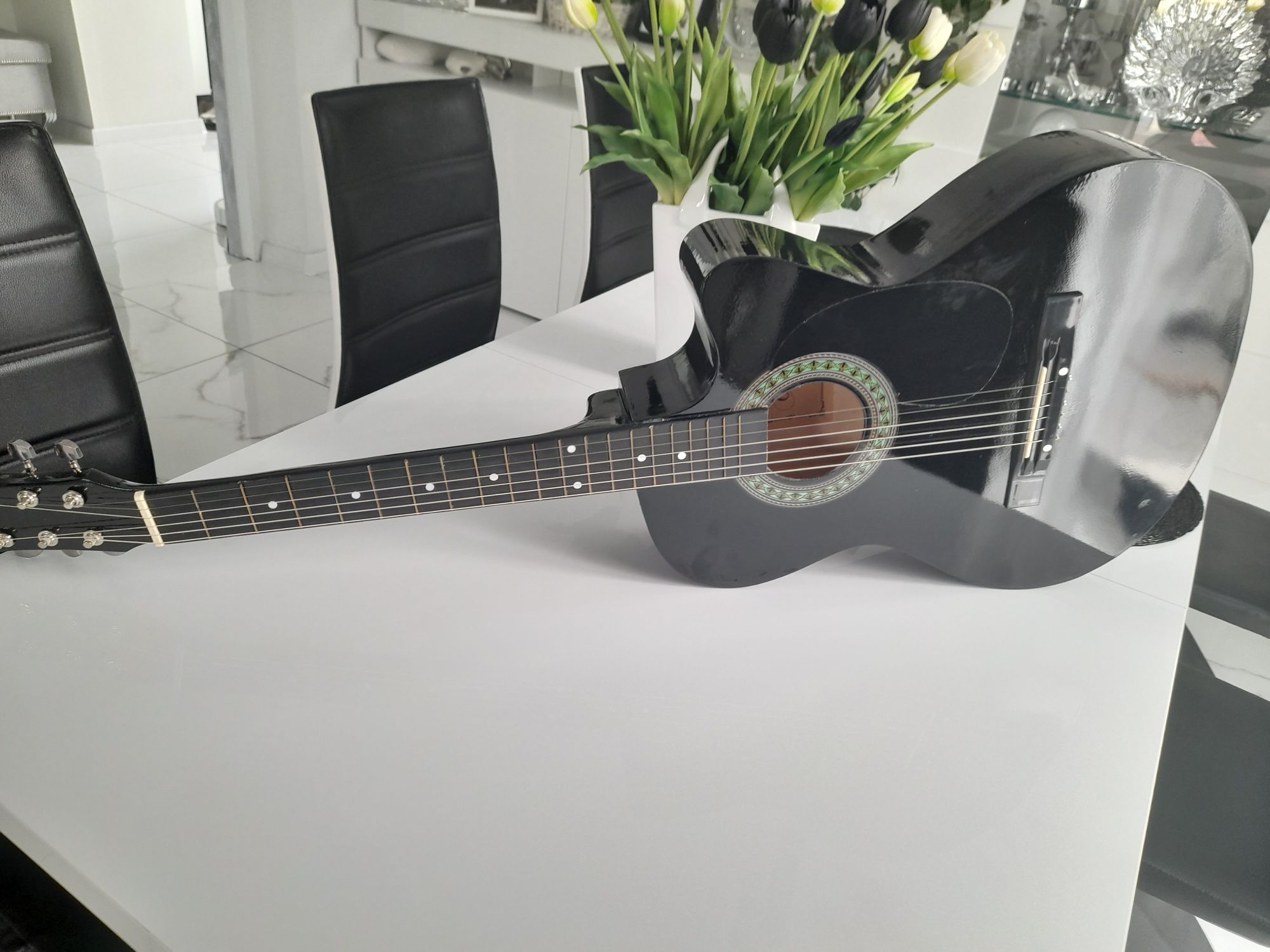 Gitara akustyczna czarny połysk rozmiar 4/4