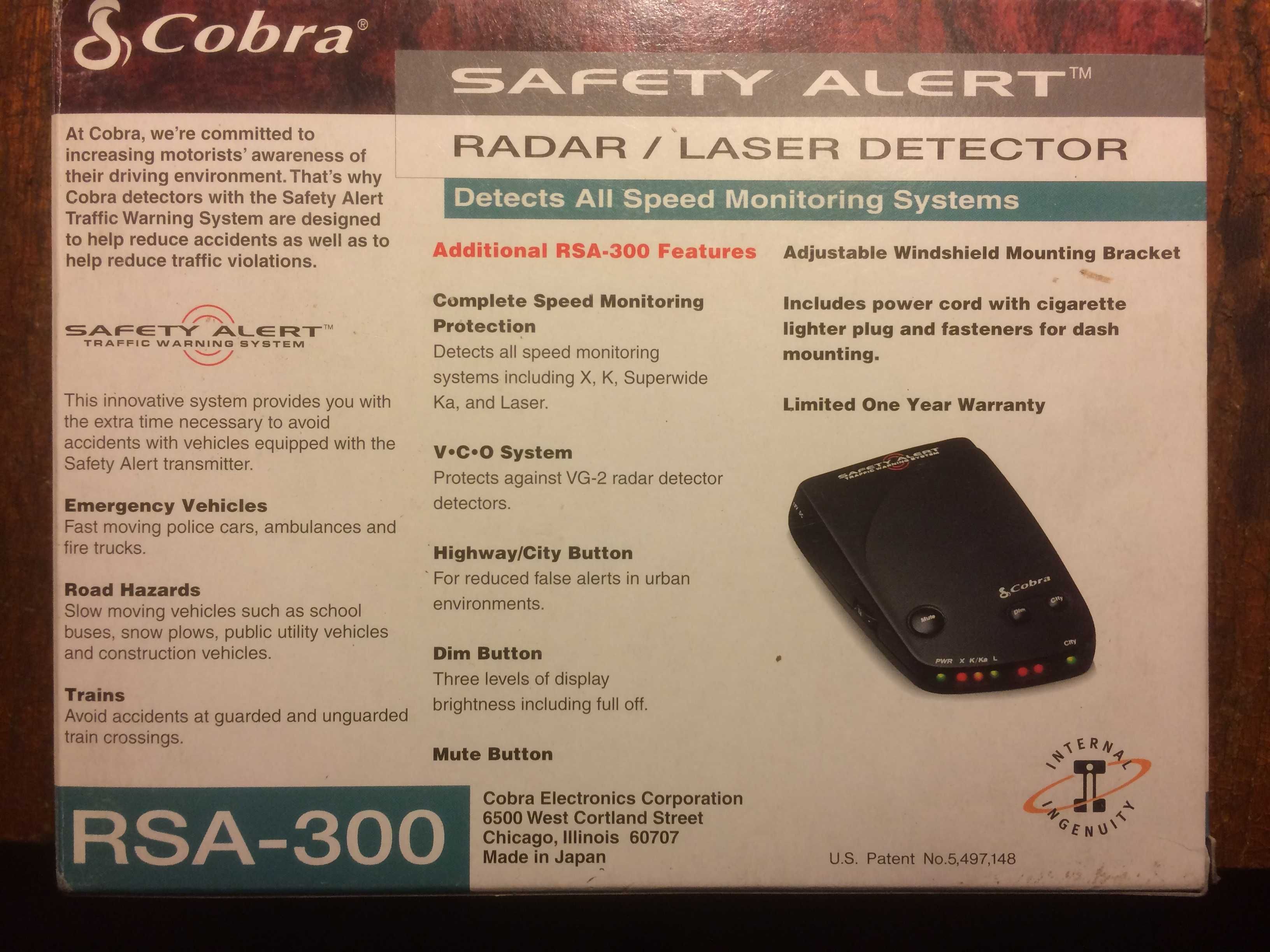 Лазерные радар-детекторы Cobra ESD-6500, Cobra RSA-300 Новые