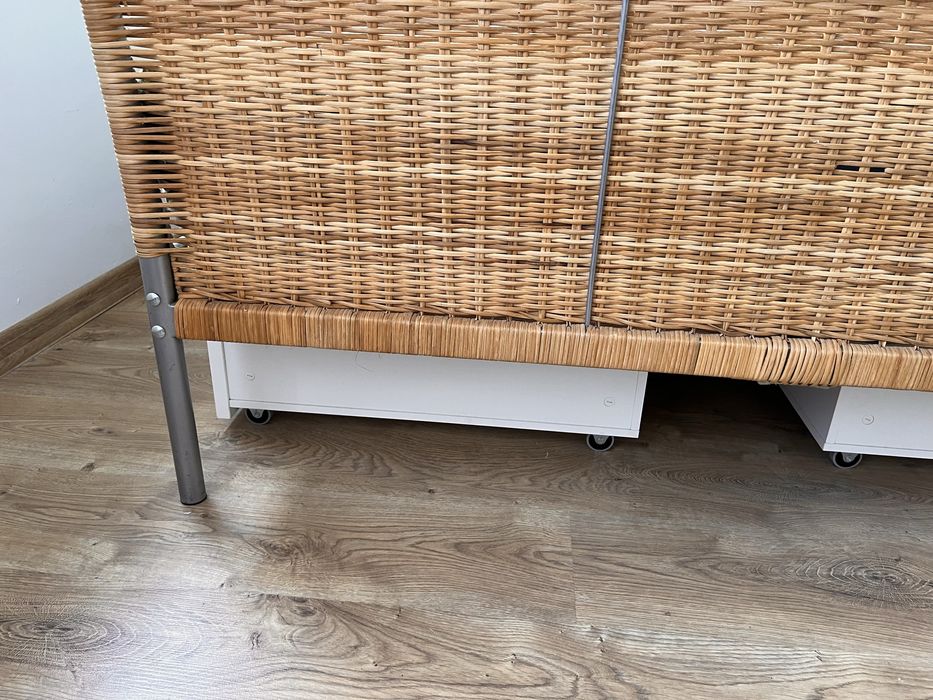 Rama łóżka ze stelażem 140 ikea Sudnes