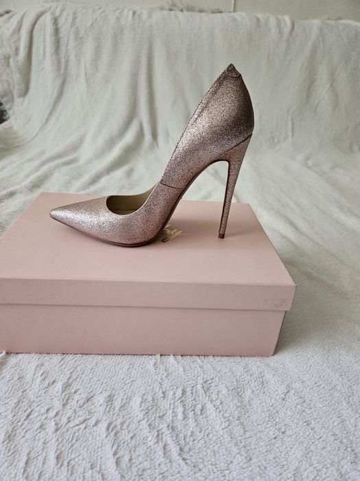 Туфлі MiaMay золоті з рожевим