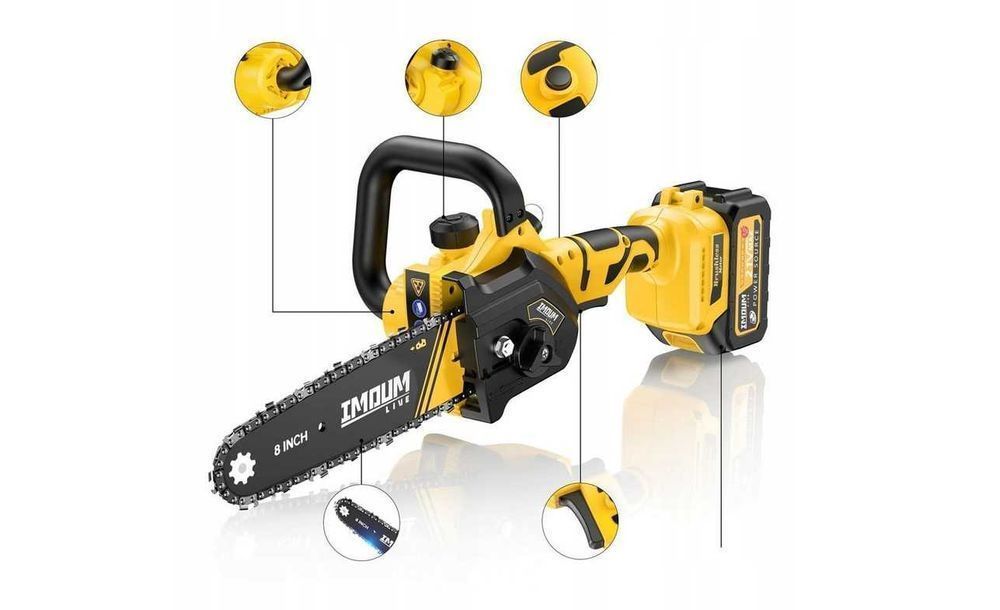 LEKKA Piła akumulatorowa Mini + 2 Baterie + Etui EXTRA DO GAŁĘZI Nowa!