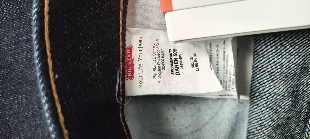 Spodnie jeansowe męskie