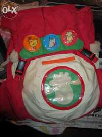 Mochila de Menina Vermelha Ovelha com Pêlo United Collors of Beneton