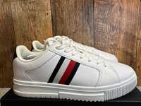 Sneakersy męskie trampki Tommy Hilfiger Supercup Lth Stripes Ess 42