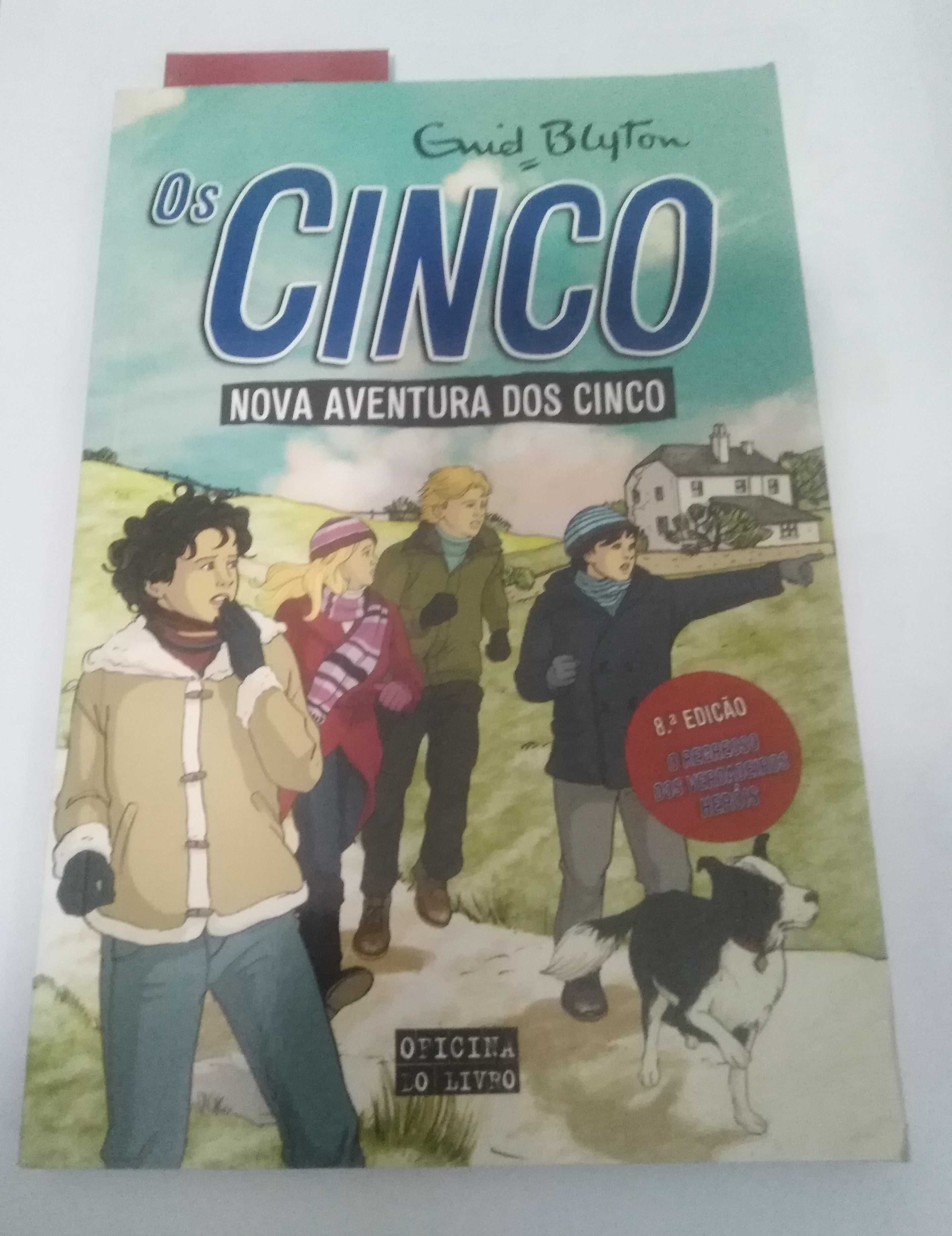 Livro Os Cinco - Nova aventura dos Cinco + Os sete e a Marca Vermelha.