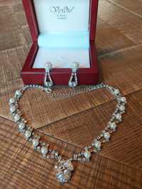 Набор  свадебных украшений,серьги и ожерелье