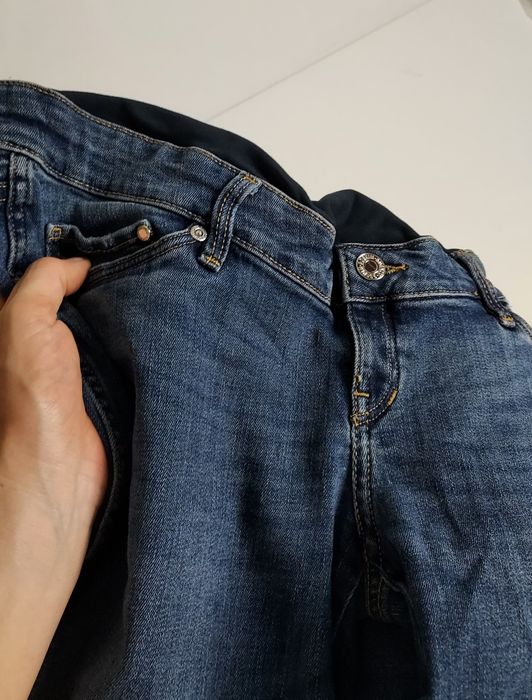H&M MAMA_jeansy ciążowe Skinny Ankle_38/M L32