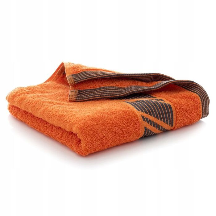 Ręcznik Kąpielowy 70x140 Bawełniany Frotte 500g/m2 Orion Pomarańczowy