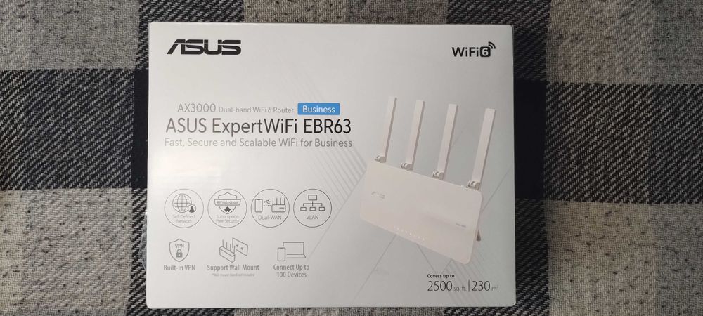 [НОВИЙ] Роутер Asus EBR63 WiFi6 1 GB ac/ax