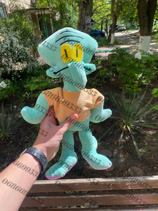 Іграшки із мультфільму спанч боб 35-40 см , губка боб , патрік