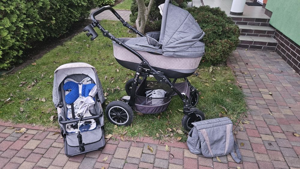 Nowy Wózek spacerowy  gondola dziecięcy Jedo Fyn  alu line 3 w 1  Pozn