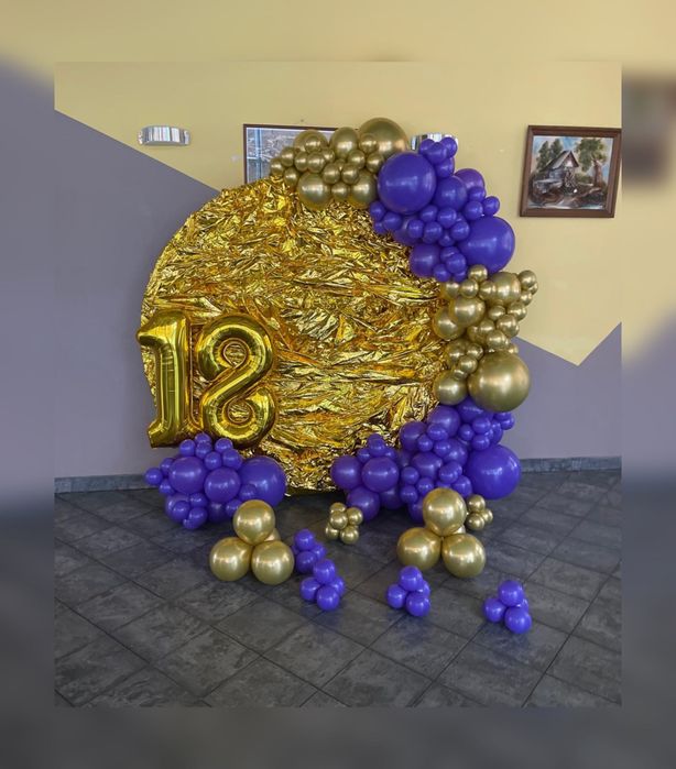 Wynajem stelaży koło, łuki, kwadrat, ścianka cekinowa