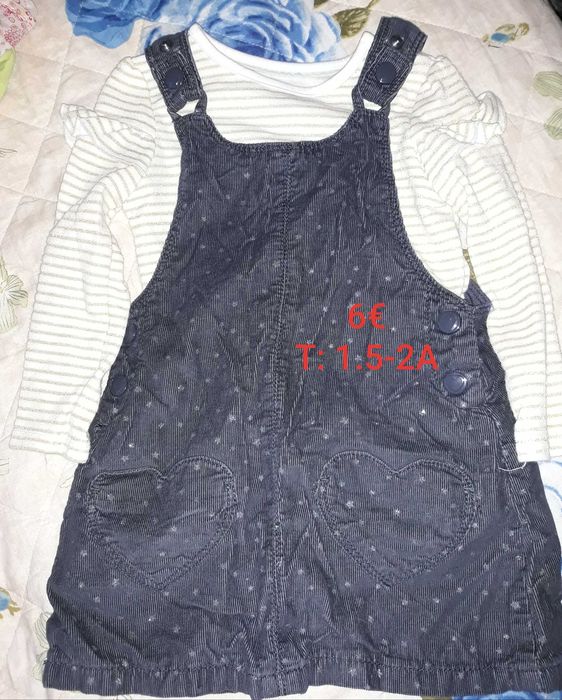 Roupa de menina, tamanho 1.5 a 2 anos.