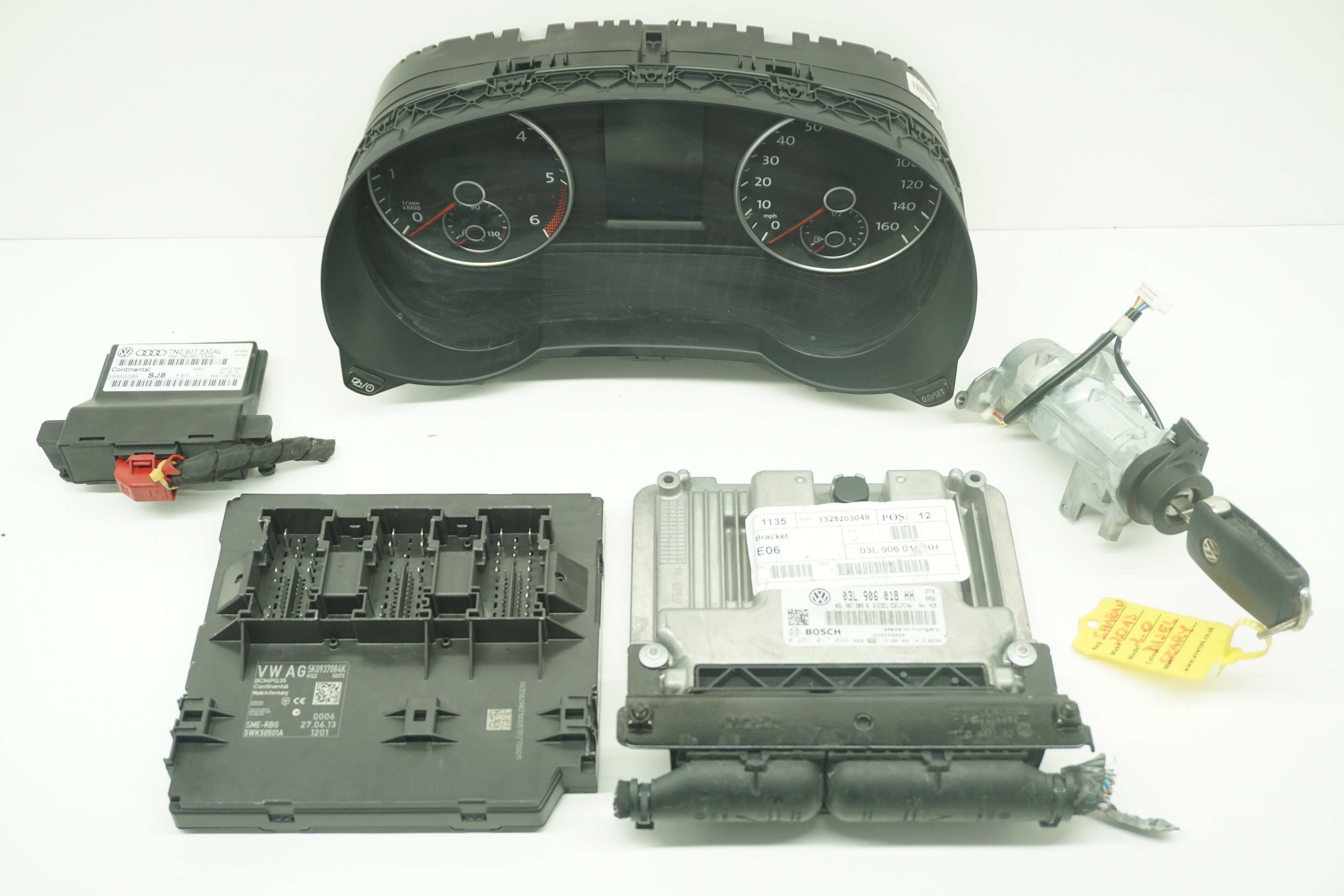 Vw Sharan II 7n Alhambra 7n 2.0 tdi Cff zestaw startowy Ecu komputer *