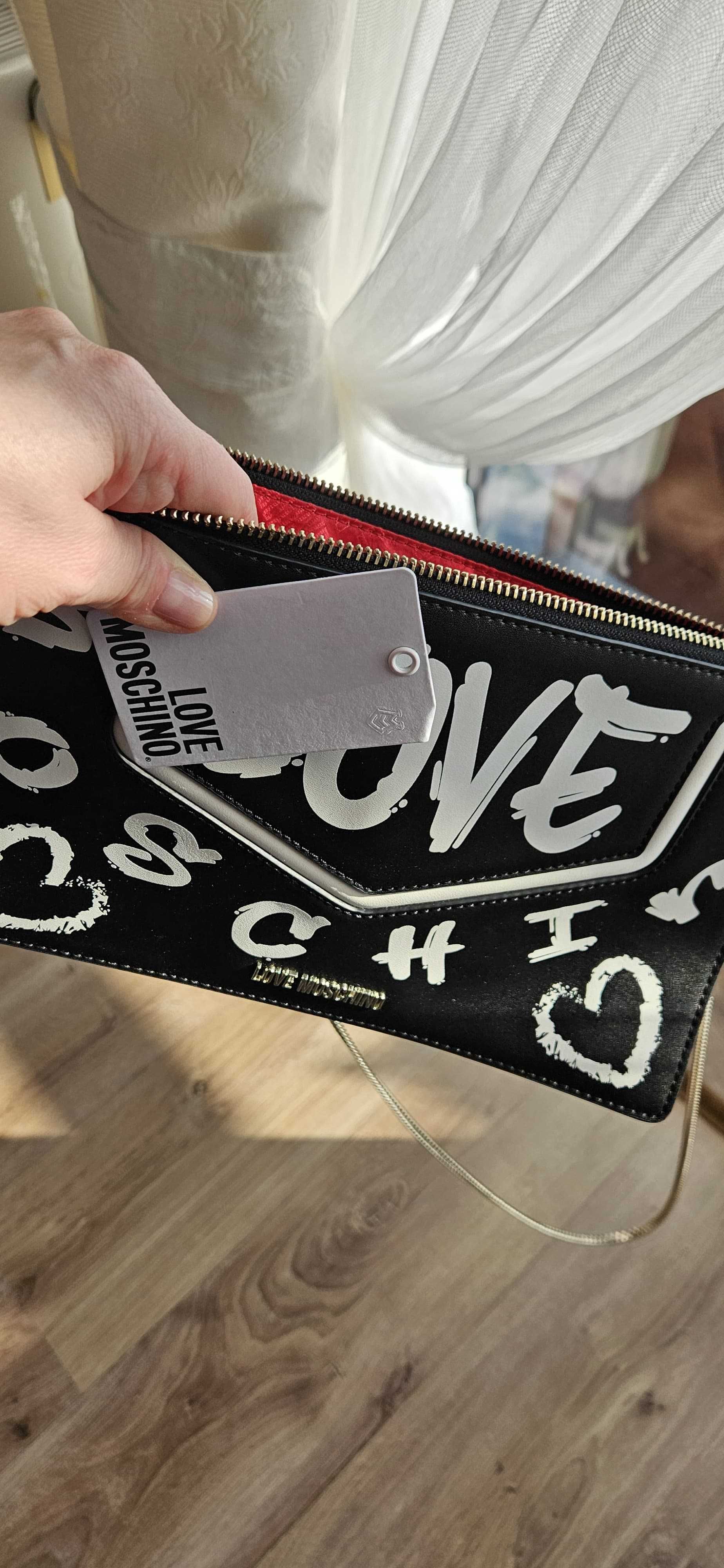 Torebka kopertówka Love Moschino oryginalna z metką i workiem