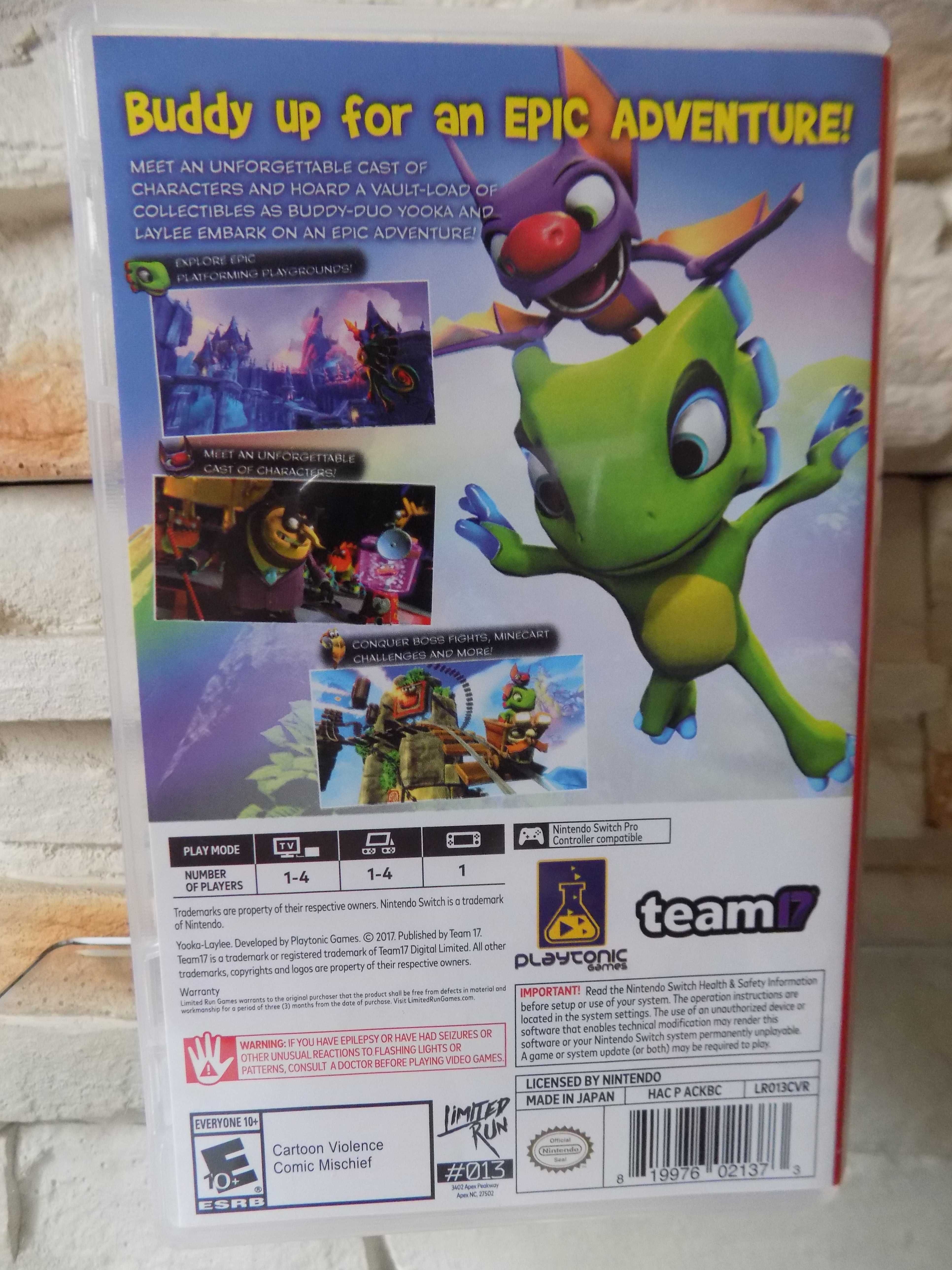 Yooka - Laylee 3D! hit na Nintendo Switch / Switch OLED / Switch Lite!
