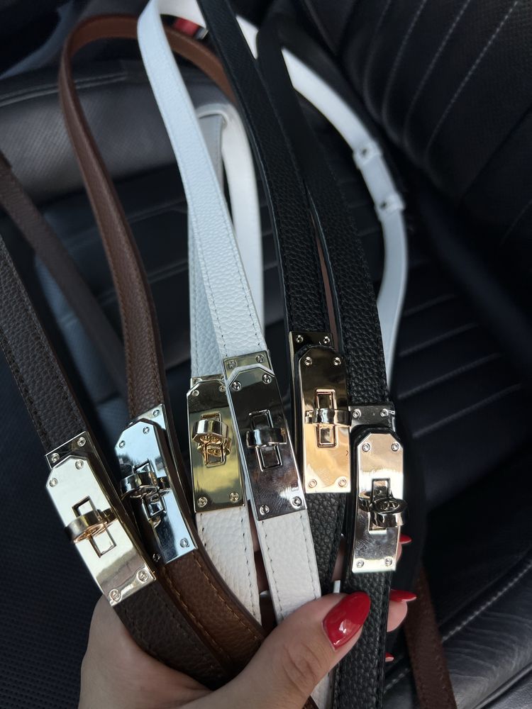 Пояс  ремінь hermes кожа