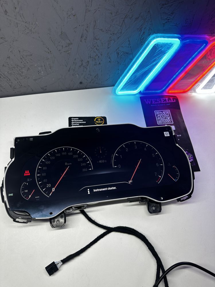 Щиток приборов без колец 6WB g30 g01 g11 bmw g12 g02 led 6вб приборка