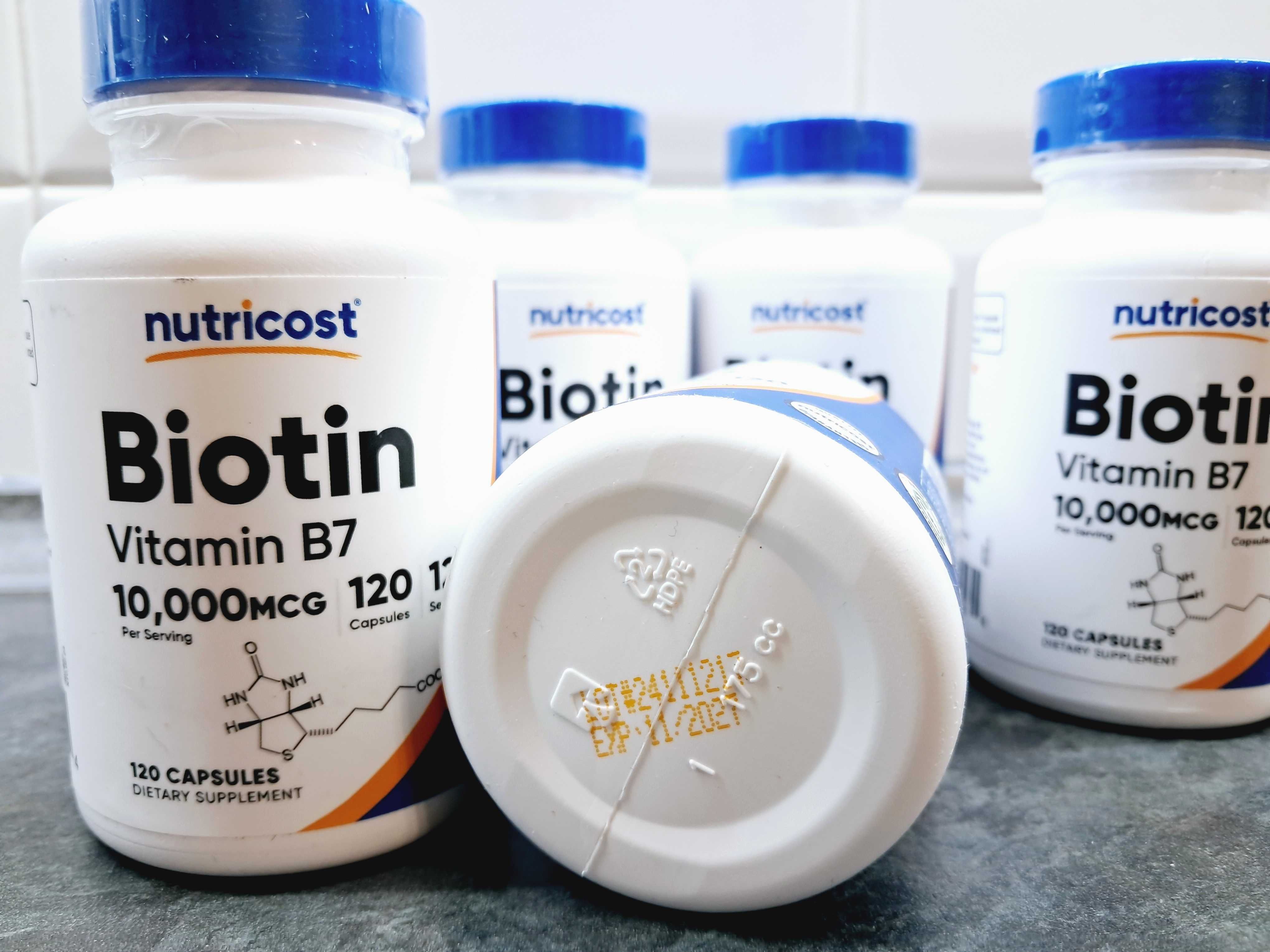 Nutricost, Biotin 10000 мкг (120 капс.), биотин, біотин