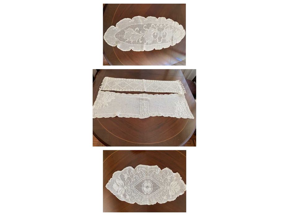 50 Naperons com vários conjuntos em crochet (croché ou crochê)*