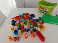 Pudełko klocków LEGO DUPLO mix plus figurki zwierzątek