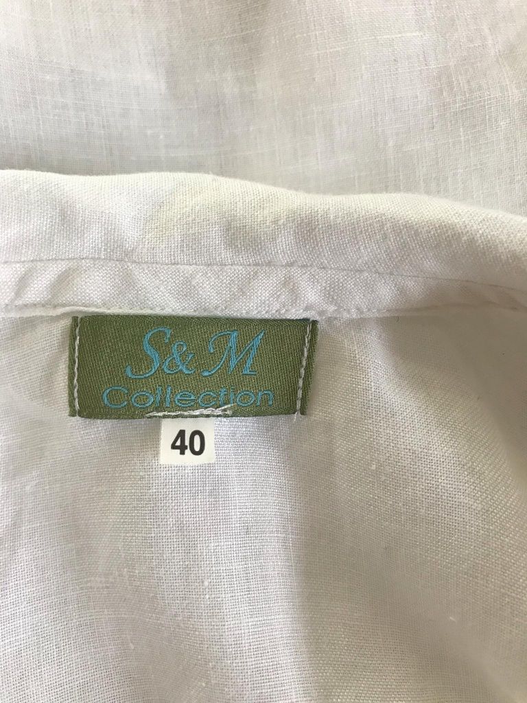 S&M Collection koszula damska L 100% Len
100%Len
rozmiar:L
kolor:biała