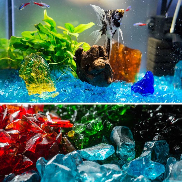 Grysy szklane w kolorze zielonym, dekoracyjne szkło ogrodowe 5kg