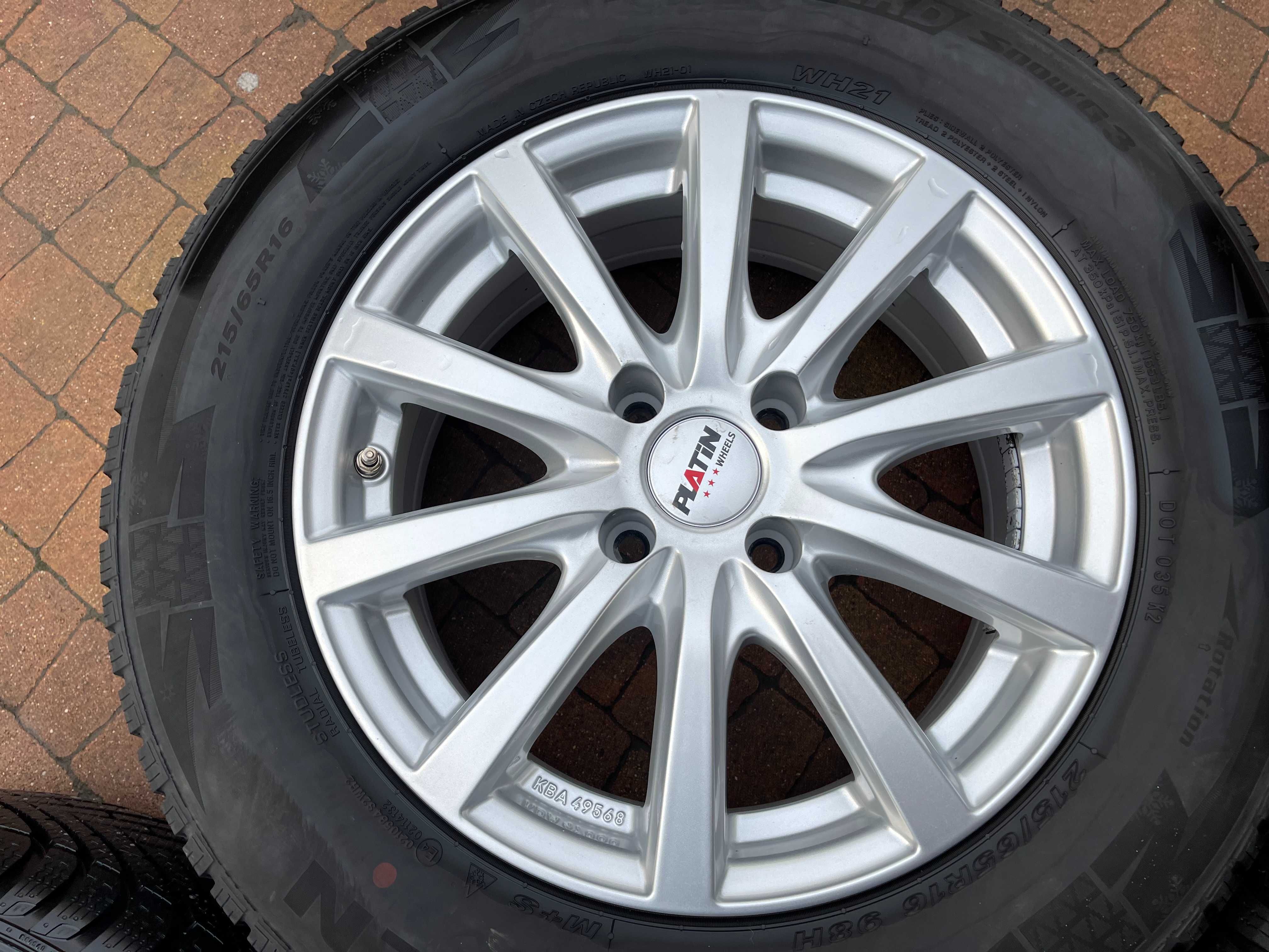 3722. Koła zimowe Mokka Citroen Peugeot 2008 4x108 ET32 215/65/16