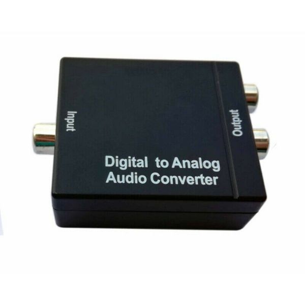 Conversor Audio Digital Fibra Óptica Coaxial para RCA Analógico - NOVO