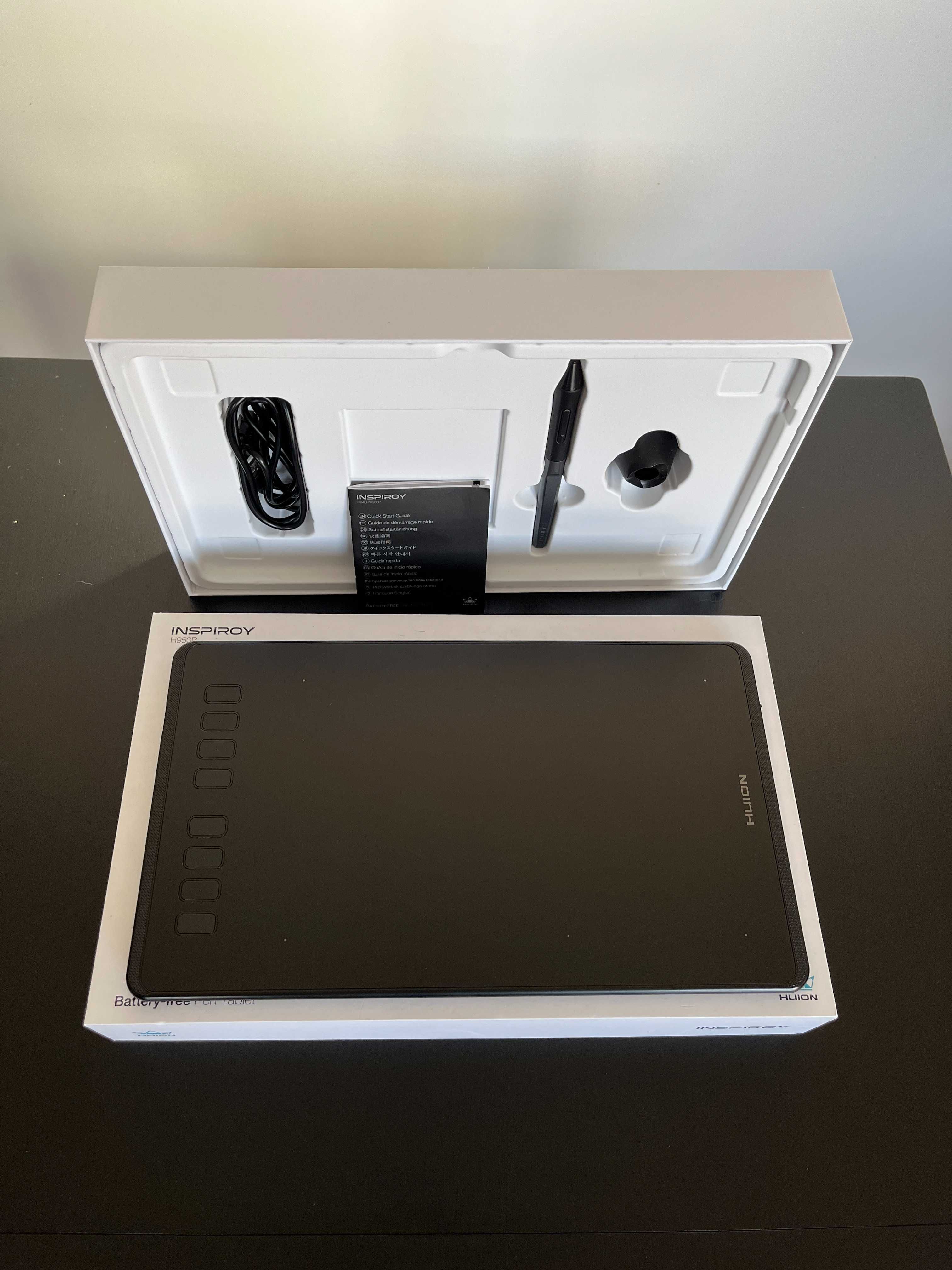 Tablet graficzny Huion Inspiroy H950P – stan idealny