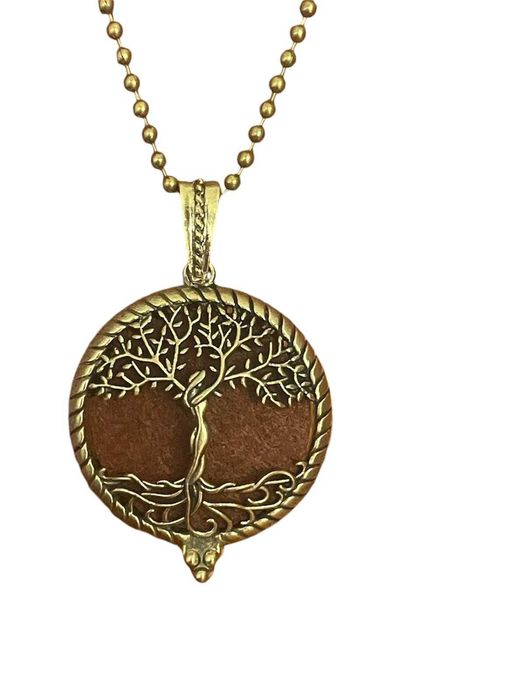 Colar  Difusor Árvore da Vida - cor cobre