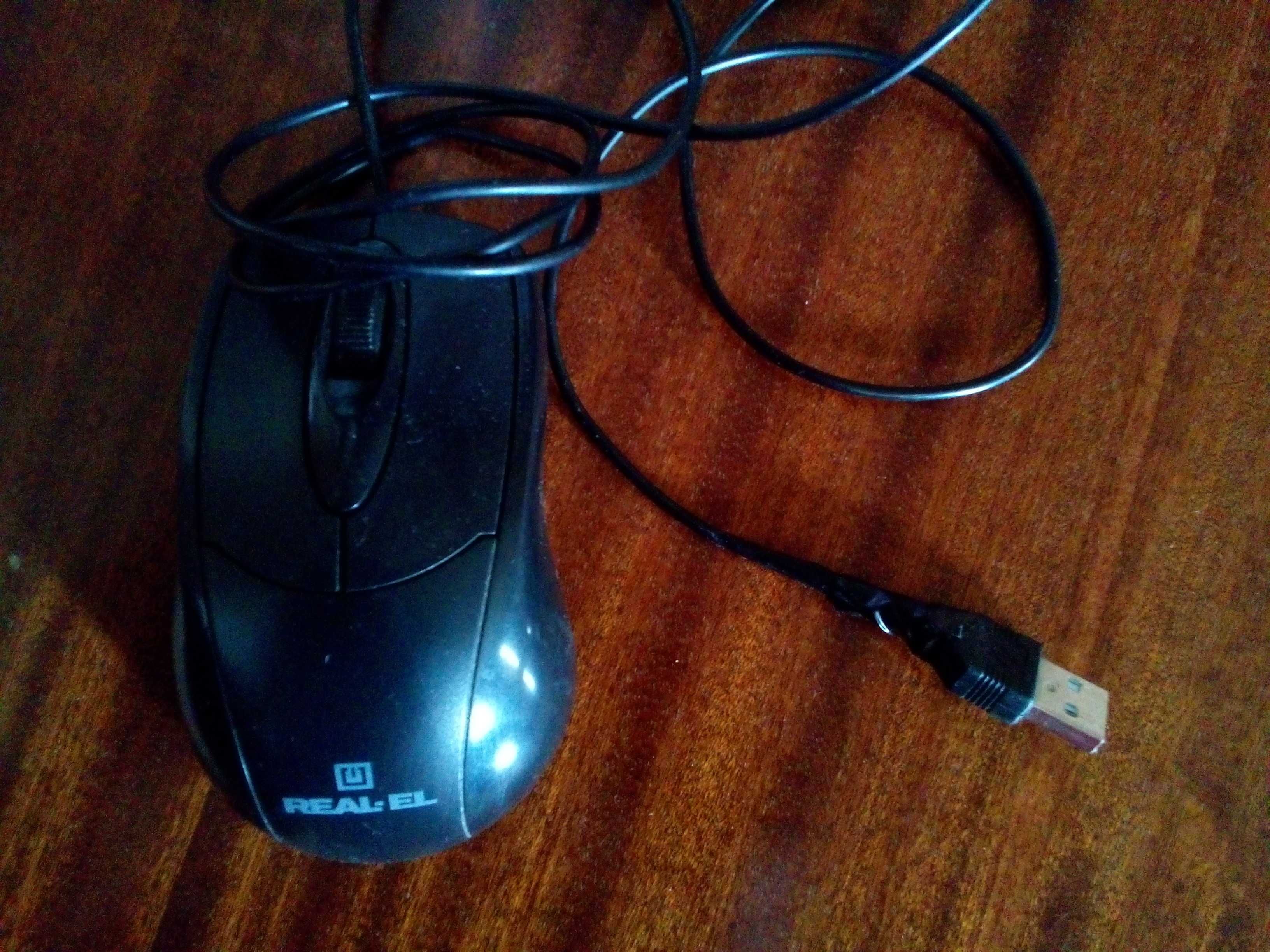 Мышь проводная REAL-EL  USB