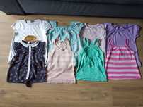 Zestaw t-shirtów bluzek na ramiączkach r 122/128 H&M Sport Pomp De Lux