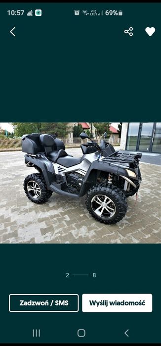 Quad cf moto cfmoto  800 terralander 4x4 2015r super okazja
