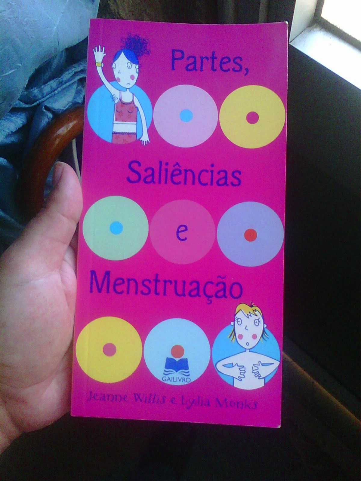 partes saliências e menstruação livro- portes CTT grátis