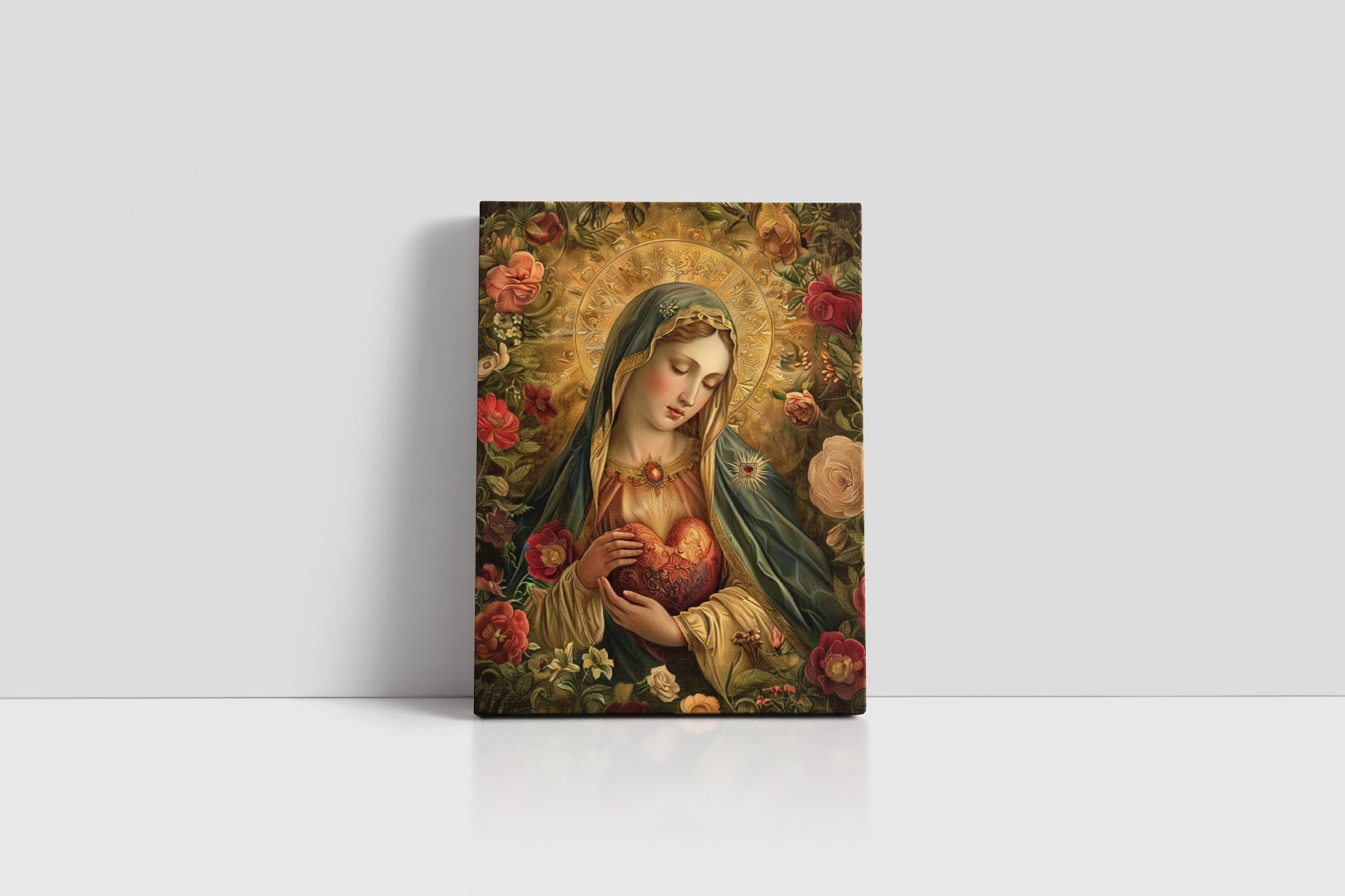 Obraz na płótnie "Serce Matki Bożej Maryi" 90x120 cm