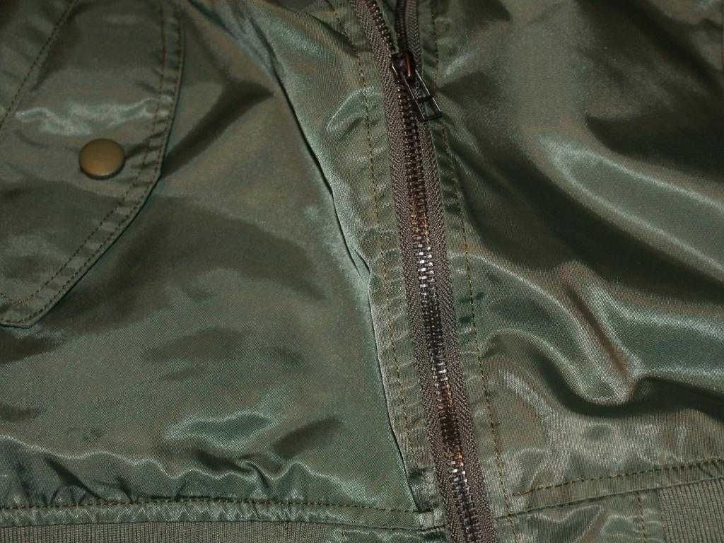 urban KHAKI kurtka bomber damska manga flek M L