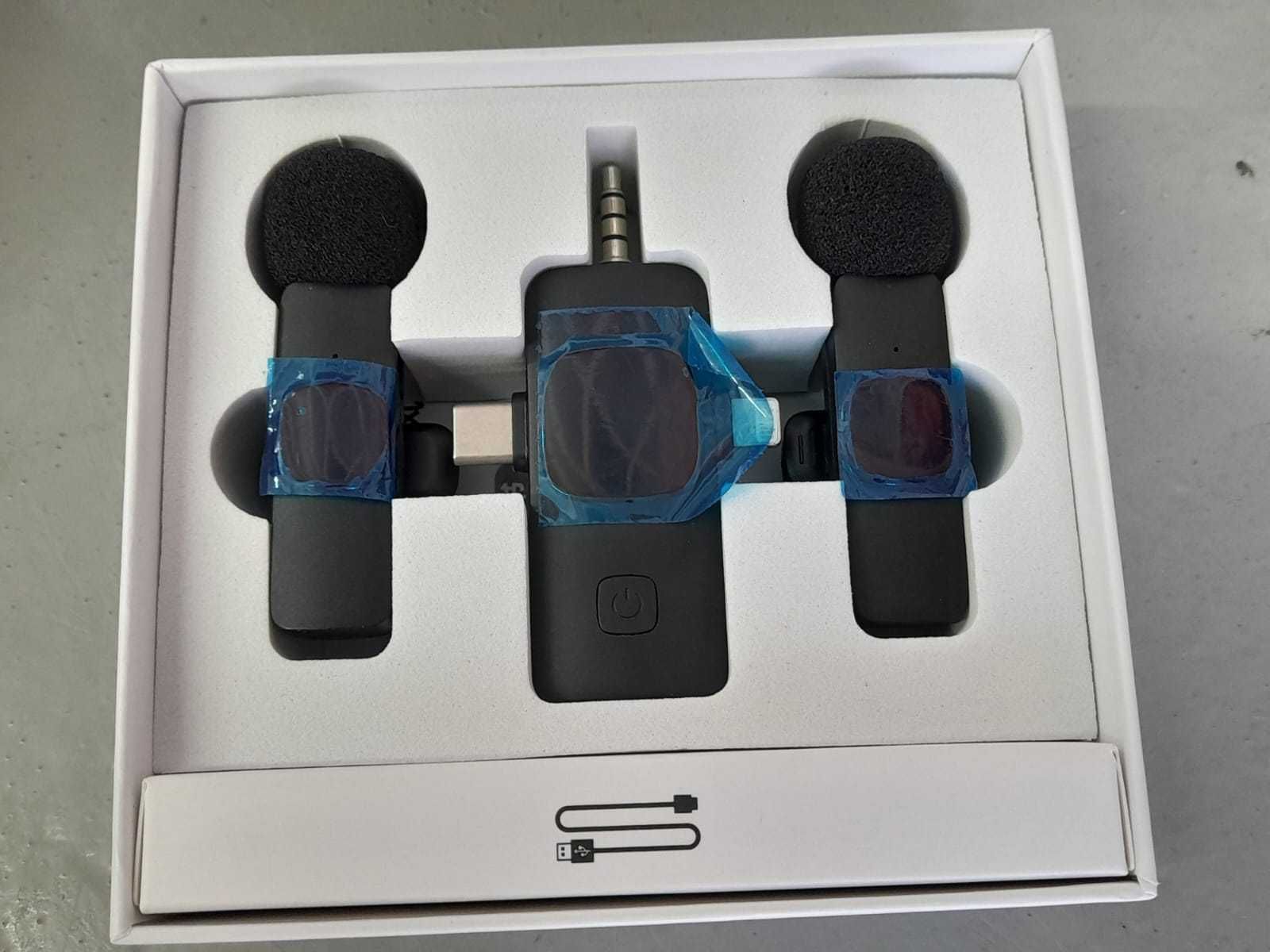 Microfones Novos de Lapela
