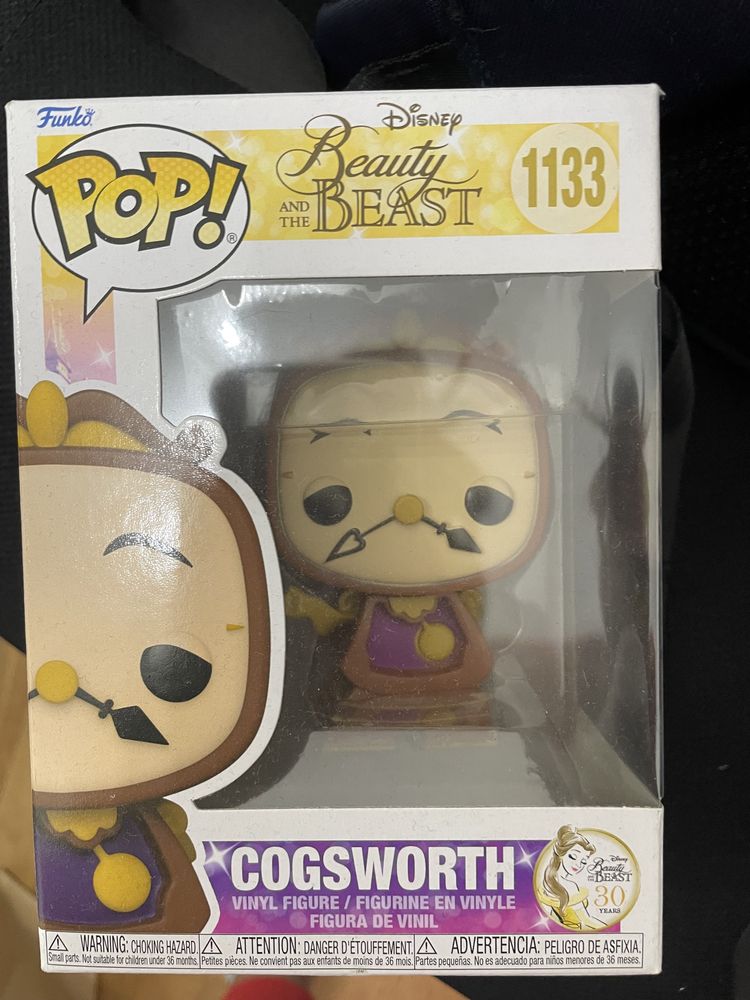 Funko Pop Disney Bela e o Monstro Cogsworth