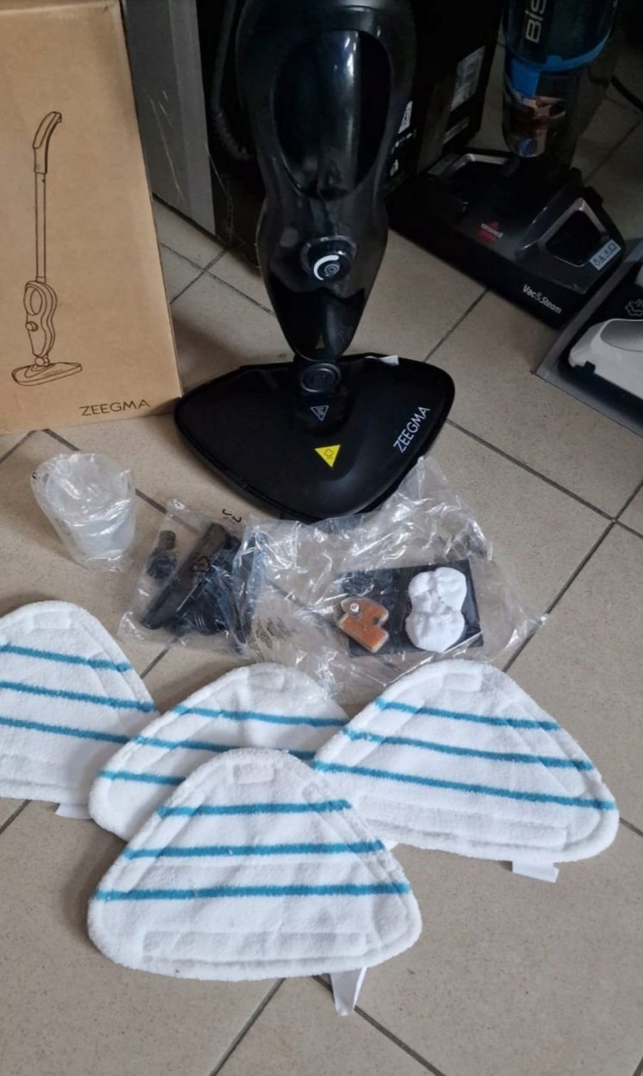 Mop parowy Zeegma 1500 W / 370 ml