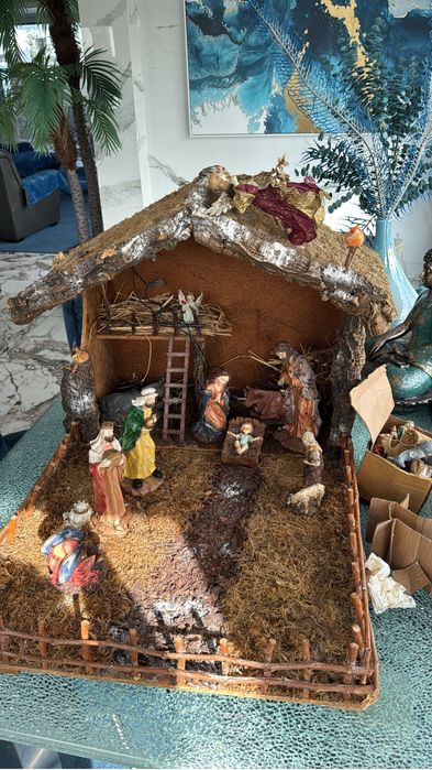 Presépio natal  grande feito a mao Grande