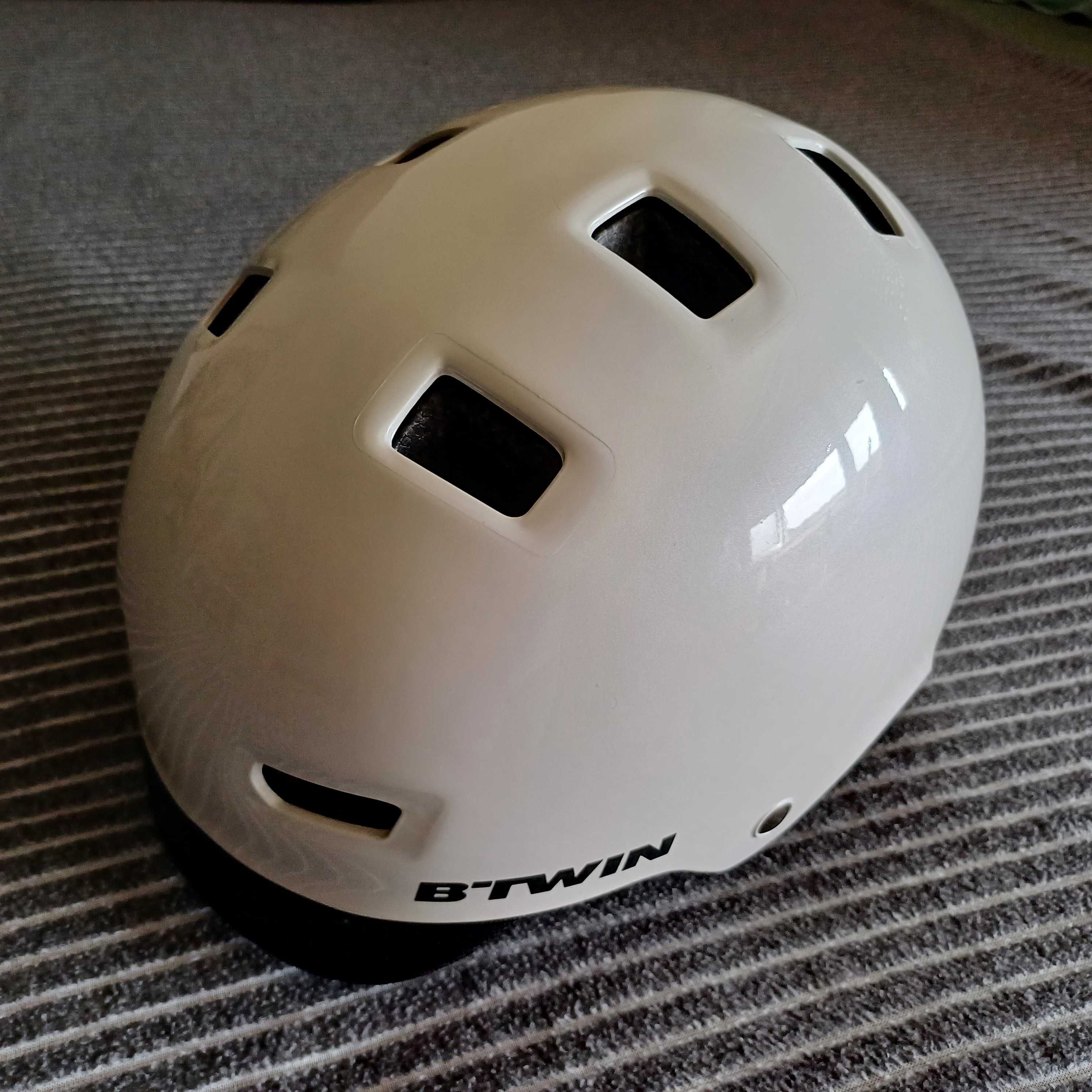 Capacete de Ciclismo "BTWIN" 500 BRANCO