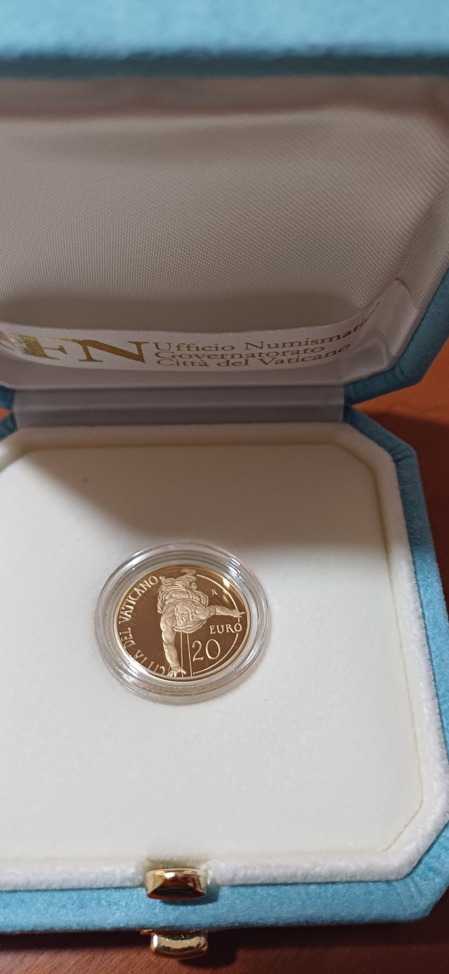 Moeda Ouro Vaticano Capela Sistina 2012