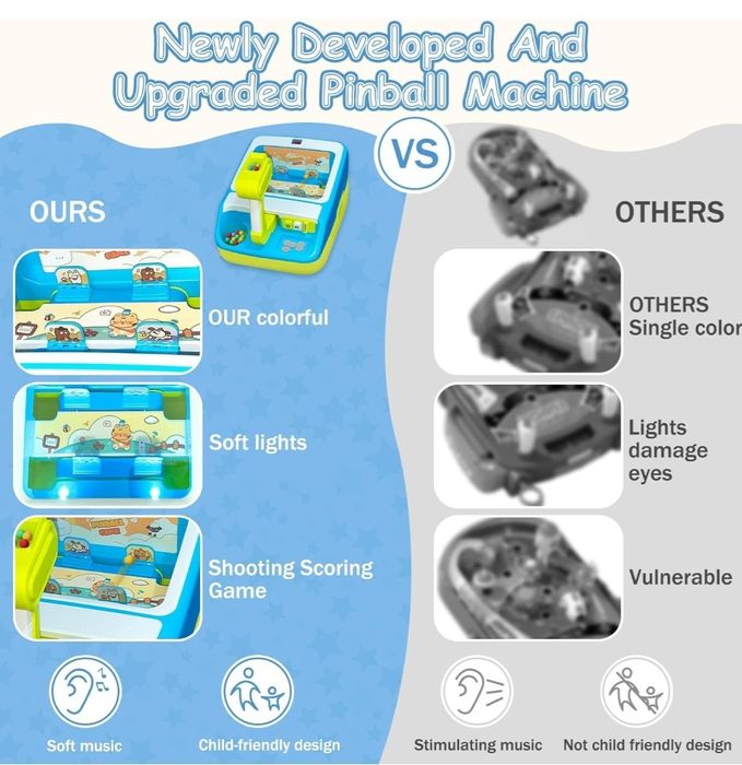 Tocexy Automat do gry w pinball dla dzieci