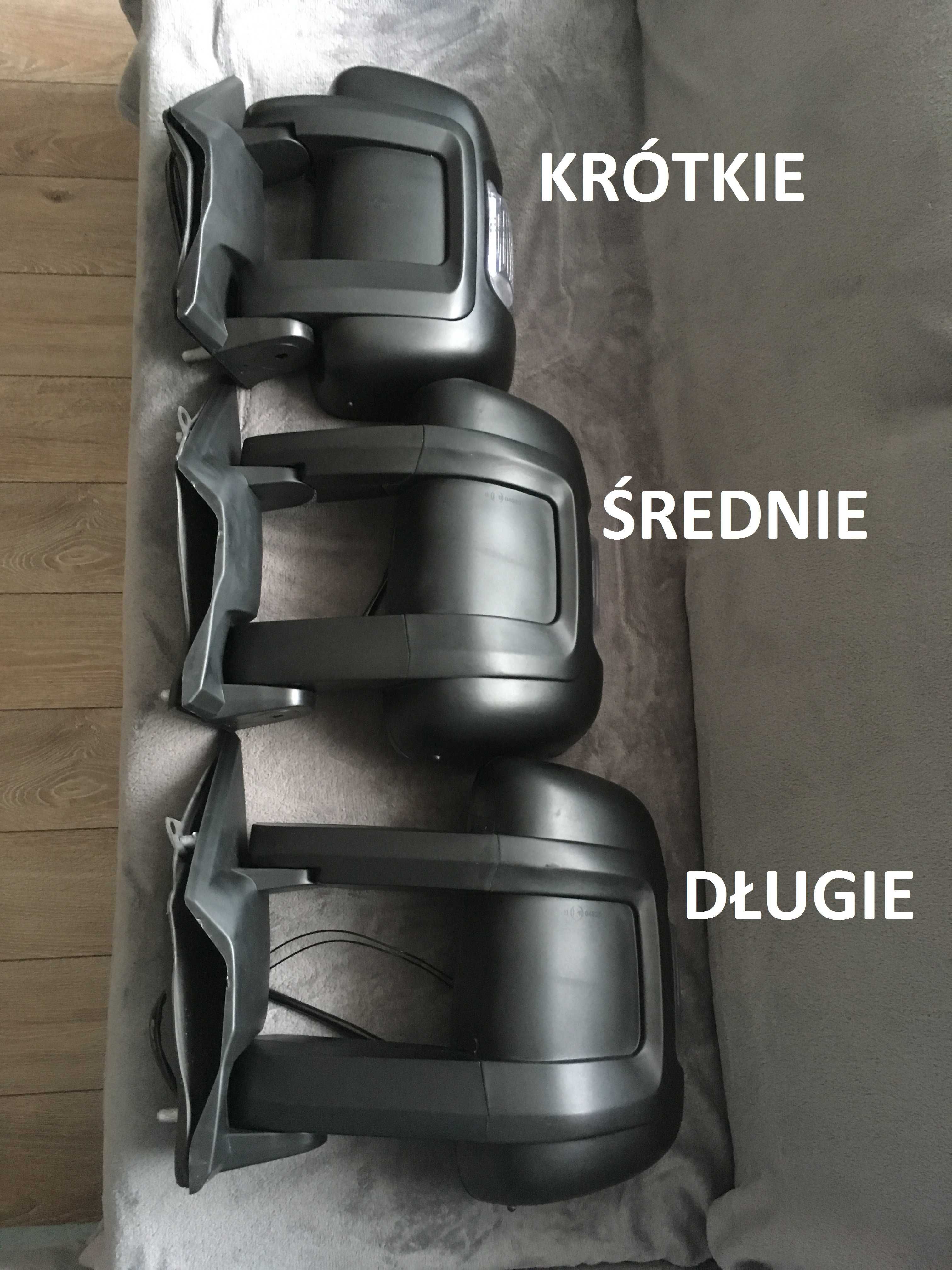 LUSTERKO Fiat Ducato Boxer Jumper 2006-24 DŁUGIE lub ŚREDNIE LEWE PRAW